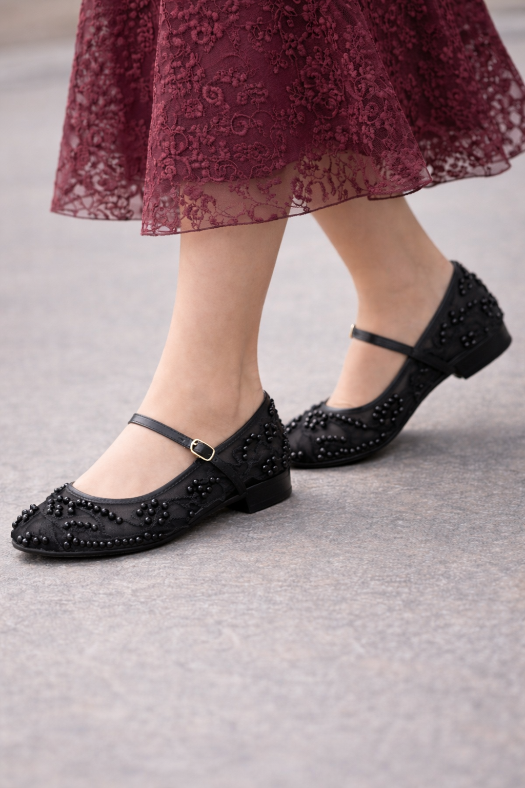 Black - Pearl Pumps